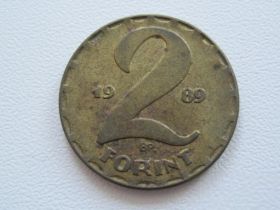 Угорщина Венгрия ^/--/^ Венгрия 2 форинта 1989 года #18225 ^_^^^ Угорщина 2 форинта 1989 року #18225 - фото фото фото