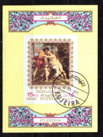 Мистецтво Искусство ^/--/^ Фуджейра. Живопись   (блок) 1972 г. ^_^^^ Фуджейра. Живопис (блок) 1972 - фото фото фото