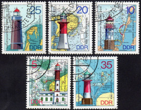 Інші країни Другие страны ^/--/^ НДР 1975 - Маякі  (Г) ^_^^^ ГДР 1972 - Маяки (Г) - фото фото фото