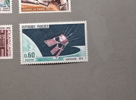 Освоєння космосу Освоение космоса ^/--/^ Франция Космос Спутник 1966 ^_^^^ Франція Космос Супутник 1966 - фото фото фото