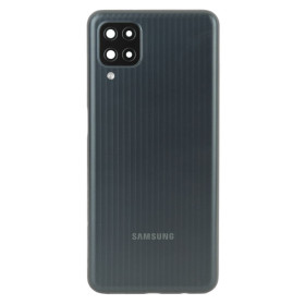 Корпуса на Samsung Корпуса на Samsung ^/--/^ Задня частина корпусу Samsung Galaxy M /--/ 12 SM-M /--/ 127 Black  (з склом камери) ^_^^^ Задняя часть корпуса Samsung Galaxy M /--/ 12 SM-M /--/ 127 Black (со стеклом камеры) - фото фото фото