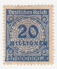 Веймарська республіка Веймарская республика ^/--/^ Германия   ( Рейх) 1923 г. №  317 * ^_^^^ Німеччина (Рейх) 1923 р. No 317* - фото фото фото