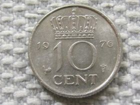 Нідерланди Нидерланды ^/--/^ Нидерланды 10 центов 1976 года #3964 ^_^^^ Нідерланди 10 центів 1976 року #3964 - фото фото фото