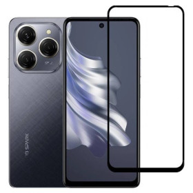Чохли, бампера Чехлы, бампера ^/--/^ Захисне скло Fiji Premium для Tecno Spark 20 Pro (KJ /--/ 6) повне проклеювання Anti-Static чорний ^_^^^ Защитное стекло Fiji Premium для Tecno Spark 20 Pro (KJ /--/ 6) полное проклеивание Anti-Static черный - фото фото фото