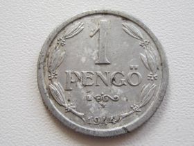 Угорщина Венгрия ^/--/^ Венгрия 1 пенго 1944 года 17675 ^_^^^ Угорщина 1 пенго 1944 року 17675 - фото фото фото