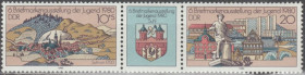 НДР, ФРН ГДР, ФРГ ^/--/^ Германия Німеччина ГДР 1980 виставка зчіпка ^_^^^ Германия ГДР 1980 выставка сцепка - фото фото фото