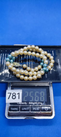 Намиста, намиста Ожерелья, бусы ^/--/^ Намисто кольє Made in England  (скло, стрази) — 45 см / 25.68 г, арт. 781 ^_^^^ Ожесто колье Made in England (стекло, стразы) — 45 см / 25.68 г, арт. 781 - фото фото фото