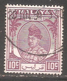 Малайзія Малайзия ^/--/^ Бр.Малайя    (Перлис) 1951 Sc.13 гаш. ^_^^^ Бр.Малайя (Перліс) 1951 Sc.13 гаш. - фото фото фото