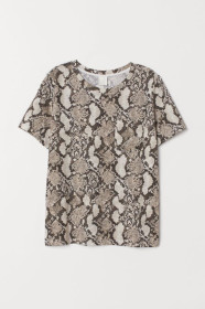 Футболки Футболки ^/--/^ Стильная женская футболка в змеиный принт H&amp;M ^_^^^ Стильна жіноча футболка в зміїний принт H&amp;M - фото фото фото