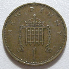 Єлизавета II (після ) Елизавета II (после ) ^/--/^ Велика Британія 1 новий пенні 1971 року 43033 ^_^^^ Великобритания 1 новый пенни 1971 года 43033 - фото фото фото