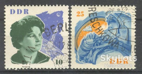 Освоєння космосу Освоение космоса ^/--/^ ГДР 1963 космос Восток-6 Терешкова Mi 993, 996 ^_^^^ НДР 1963 космос Схід-6 Терешкова Mi 993, 996 - фото фото фото