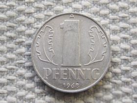 НДР, ФРН ГДР, ФРГ ^/--/^ Германия ГДР 1 пфенниг 1968 года #5803 ^_^^^ Німеччина НДР 1 пфеніг 1968 року #5803 - фото фото фото