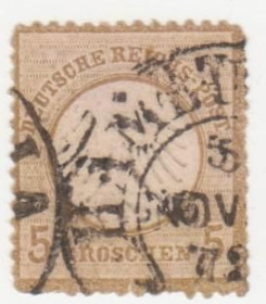 Німеччина до  року Германия до  года ^/--/^ Германия  ( империя) 1872 г. №  6 гашеная ^_^^^ Німеччина (імперія) 1872 р. No 6 гашена - фото фото фото
