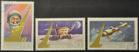 Інше Другое ^/--/^ КНДР Северная Корея Космос Гагарин Луноход 1975 ^_^^^ Північна Корея Космос Гагарін Луноход 1975 - фото фото фото