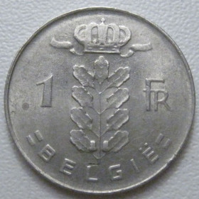 Бельгія Бельгия ^/--/^ Бельгія 1 франк 1975 року Belgie 42656 ^_^^^ Бельгия 1 франк 1975 года Belgie 42656 - фото фото фото