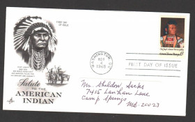 Америка Америка ^/--/^ США  ХМК КПД 1968 г - американские индейцы - ^_^^^ США ХМК ККД 1968 — американські індіанці - фото фото фото