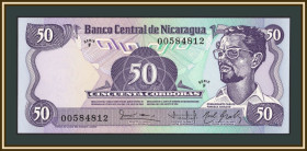 Центральна Америка Центральная Америка ^/--/^ Никарагуа 50 кордоб 1985 P-140 UNC ^_^^^ Нікарагуа 50 кордоб 1985 P-140 UNC - фото фото фото