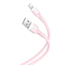 Кабелі Кабели ^/--/^ Кабель XO NB /--/ 212 Lightning - USB 1 /--/ м (2.1 /--/ A) для зарядки і передачі даних Pink ^_^^^ Кабель XO NB /--/ 212 Lightning - USB 1 /--/ м (2.1 /--/ A) для зарядки и передачи данных Pink - фото фото фото