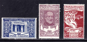 Італія, Ватикан Италия, Ватикан ^/--/^ Германия - Италия 1922 г MNH - 50-летие со дня смерти Джузеппе Мадзини ^_^^^ Німеччина - Італія 1922 р MNH - 50-річчя з дня смерті Джузеппе Мадзіні - фото фото фото