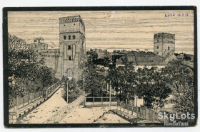 Україна Украина ^/--/^ Поштівка Луцьк, замок, 1916 р. ^_^^^ открытка Луцк, замок, 1916 г. - фото фото фото