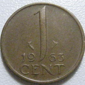 Нідерланди Нидерланды ^/--/^ Нідерланди 1 цент 1963 року 41112 ^_^^^ Нидерланды 1 цент 1963 года 41112 - фото фото фото