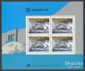 Португалія Португалия ^/--/^ Португалия 1986 Европа СЕРТ фауна рыбы Mi блок 50 MNH ^_^^^ 1986 Європа СЕРТ фауна риби Mi блок 50 MNH - фото фото фото