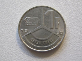 Бельгія Бельгия ^/--/^ Бельгия 1 франк 1990 года BELGI 33050 ^_^^^ Бельгія 1 франк 1990 року BELGI 33050 - фото фото фото