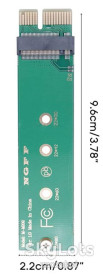 Шлейфи, перехідники Шлейфы, переходники ^/--/^ Адаптер M.2 NVMe — PCIe x /--/ 1 для m /--/ 2 NVMe SSD 2230, 2242, 2260 та 2280 ^_^^^ Адаптер M.2 NVMe — PCIe x /--/ 1 для M.2 NVMe SSD 2230, 2242, 2260 и 2280 - фото фото фото