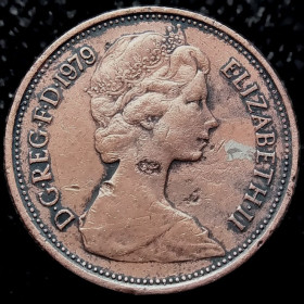 Єлизавета II (після ) Елизавета II (после ) ^/--/^ Велика Британія 2 пенса, 1979 ^_^^^ Великобритания 2 пенса, 1979 - фото фото фото