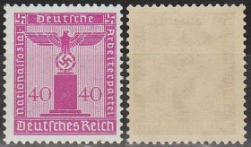 Третій Рейх (-) Третий Рейх (-) ^/--/^ 1938 - Рейх - Службова - Орел 40 Mi.154  _13,0  € ** ^_^^^ 1938 - Рейх - Орёл 40 Mi.154 _13,0 € ** - фото фото фото