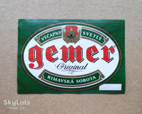 Етикетки Этикетки ^/--/^ Gemer Original. Rimavska Sobota. Этикетка пивная. Словакия. ^_^^^ Gemer Original. Rimavska Sobota. Етикетка пивна. Словаччина. - фото фото фото