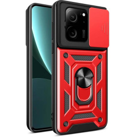 Чохли, бампера Чехлы, бампера ^/--/^ Чохол Fiji Camera Defence для Xiaomi 13 /--/ T / 13 /--/ T Pro бампер із захистом камери та підставкою Red ^_^^^ Чехол Fiji Camera Defence для Xiaomi 13 /--/ T / 13 /--/ T Pro бампер с защитой камеры и подставкой Red - фото фото фото