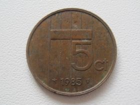 Нідерланди Нидерланды ^/--/^ Нидерланды 5 центов 1985 года П /--/ 2-341 ^_^^^ Нідерланди 5 центів 1985 П /--/ 2-341 - фото фото фото