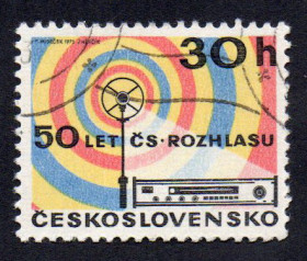 Чехословаччина Чехословакия ^/--/^ Чехословаччина 1973 - 30 років Чехословацькому радіо  (Г) ^_^^^ Чехословакия 1973 - 30 лет Чехословацкому радио (Г) - фото фото фото