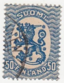 Скандинавія Скандинавия ^/--/^ Финляндия  1919 г. № 92 гашеная ^_^^^ Фінляндія 1919 р. No 92 гашена - фото фото фото