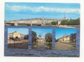 СРСР СССР ^/--/^ СССР 1987 открытка Ленинград Зимний Дворец ^_^^^ СРСР 1987 листівка Ленінград Зимовий Палац - фото фото фото