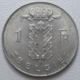 Бельгія Бельгия ^/--/^ Бельгія 1 франк 1975 року Belgie 42655 ^_^^^ Бельгия 1 франк 1975 года Belgie 42655 - фото фото фото