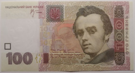 Загальнодержавні випуски Общегосударственные выпуски ^/--/^ Україна 100 гривень 2005 року Стельмах UNC Серія КЕ 4880152 ^_^^^ Украина 100 гривен 2005 года Стельмах UNC Серия КЕ 4880152 - фото фото фото