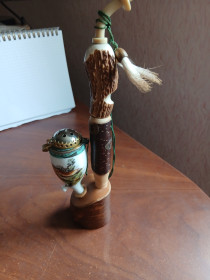 Інше Другое ^/--/^ Охотничья винтажная курительная трубка. 40 /--/ т ^_^^^ Мисливська гвинтажна курильна трубка. 40 /--/ т - фото фото фото