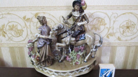 Статуетки, Скульптури, Фігурки, Фарфор Статуэтки, Скульптуры, Фигурки, Фарфор ^/--/^ Кавалер с дамой Германия ^_^^^ Кавалер з дамою Німеччина - фото фото фото