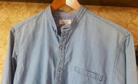 Сорочки Рубашки ^/--/^ Стильная джинсовая рубашка zara slim fit ^_^^^ Стильна джинсова сорочка zara slim fit - фото фото фото