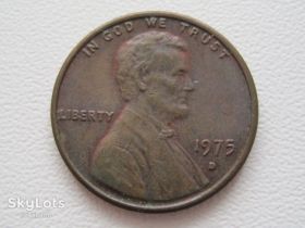 Обігові Обиходные ^/--/^ США 1 цент 1975 года D #20533 ^_^^^ США 1 цент 1975 року D #20533 - фото фото фото