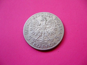- року - года ^/--/^ Серебро 750 пробы 5 злотых ПОЛЬША 1933 год Оригинал ^_^^^ Срібло 750 проби 5 злотих Польщі 1933 - фото фото фото