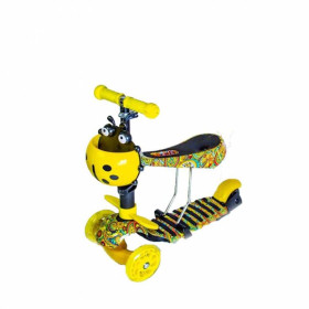 Самокати Самокаты ^/--/^ Самокат детский Scooter &amp;quot;Букашка&amp;quot; 3 в 1 сиденье и подножка India (2 /--/ T /--/ 1005) ^_^^^ Самокат дитячий Scooter &amp;quot;Букашка &amp;quot; 3 в 1 сидіння і підніжка India (2 /--/ T /--/ 1005) - фото фото фото