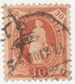 Швейцарія Швейцария ^/--/^ Швейцария 1905  г. № 73 гашеная ^_^^^ Швейцарія 1905 р. No 73 гашена - фото фото фото