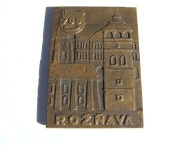 СРСР СССР ^/--/^ Настольная медаль 700 лет г.Рознава оригинал. ^_^^^ Настільна медаль 700 років м. Рознава оригінал. - фото фото фото