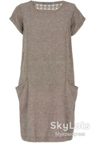 Сукні Платья ^/--/^ XXL XXXL батал лляна сукня Bonmarche льон ^_^^^ XXL XXXL батал льняное платье Bonmarche лен - фото фото фото