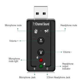 Аксесуари Аксессуары ^/--/^ Звуковая карта USB 7.1 ^_^^^ Звукова карта USB 7.1 - фото фото фото
