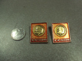Пам'ятні і ювілейні Памятные и юбилейные ^/--/^ знак ленин квадратный в круге лот 3 шт №6808 ^_^^^ знак ленін квадратний в колі лот 3 шт No /--/ 6808 - фото фото фото