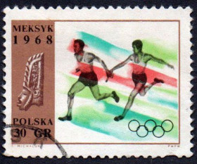 Польща Польша ^/--/^ Польща 1968 -  XIX олімпійські Ігри  (Гб) ^_^^^ Польша 1968 - XIX олимпийские Игры (Гб) - фото фото фото